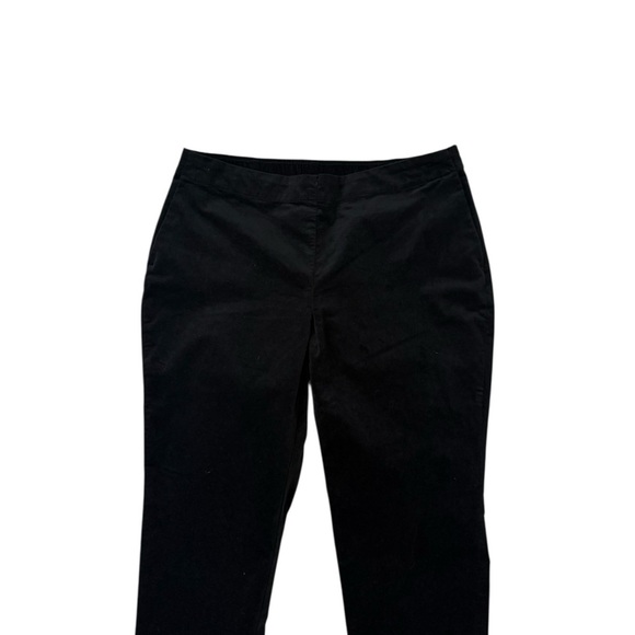 J. Jill Black Velvet Ankle Cropped Pants Sise 10P - Picture 2 of 9